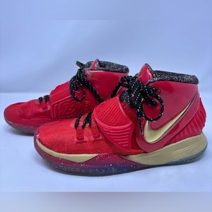 Nike Kyrie 6 All Star Trophies GS Red Gold CD7020 901 Sneakers Size 4Y Shoes